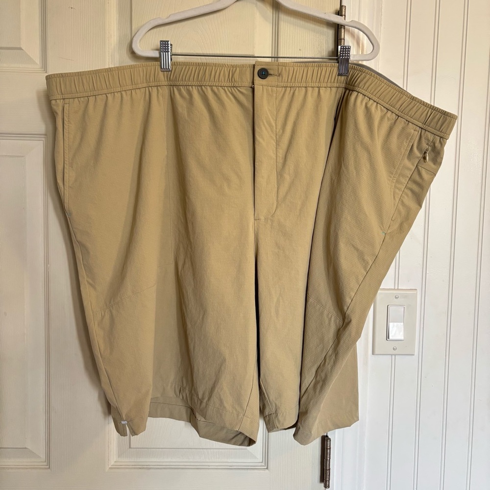 Tommy Bahama 5XLB Khaki Ripstop elastic Waist Shorts - Picture 2 of 11